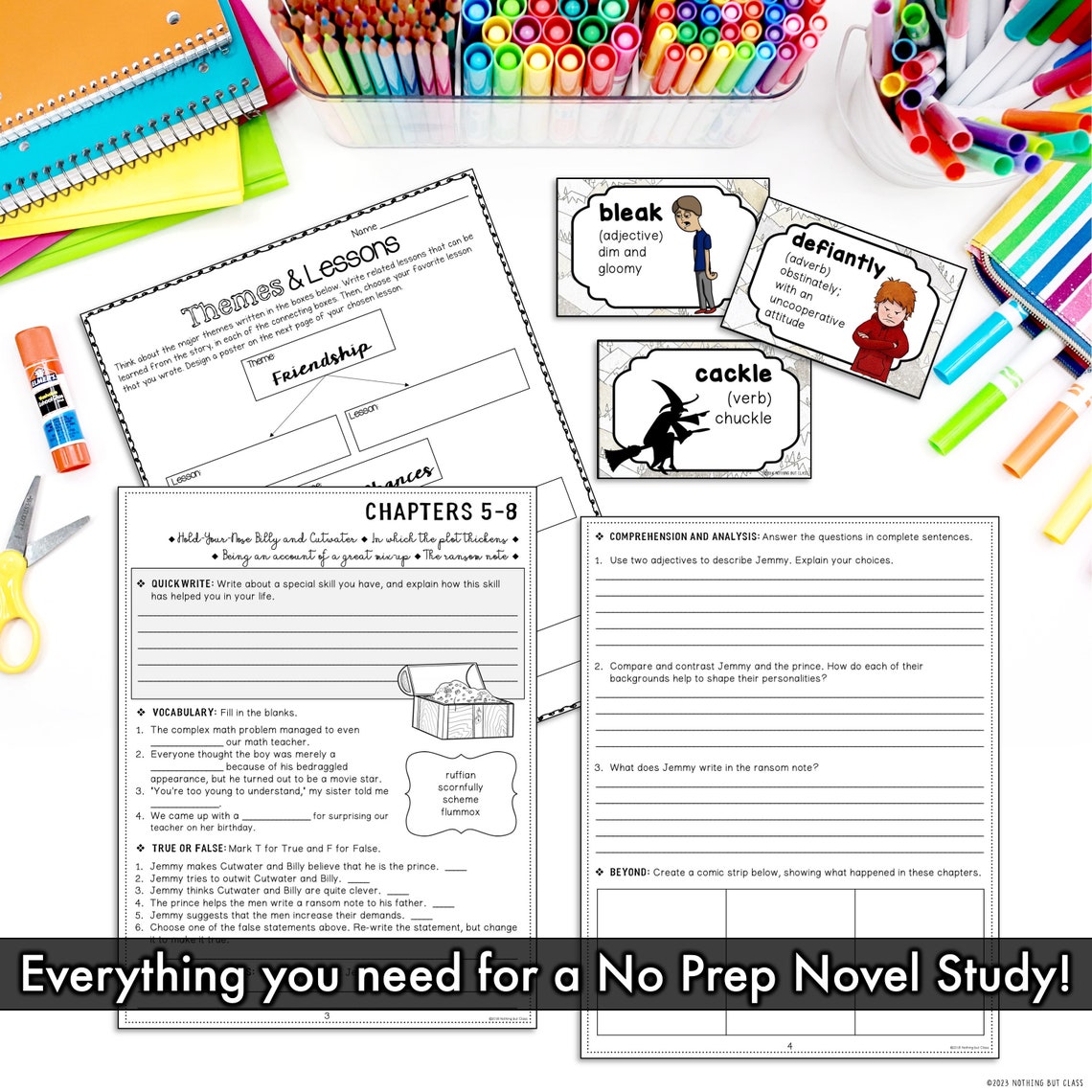 The Whipping Boy Novel Study Unit | Literature Guide | Comprehension ...