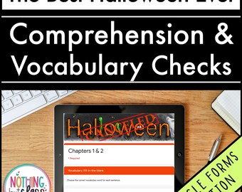 The Best Halloween Ever Novel Study - Google Forms Edition - Comprehension and Vocabulary - Guided Reading - Digital Resource