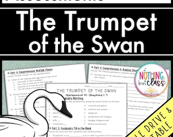 The Trumpet of the Swan - Tests | Quizzes | Assessments for Novel Study