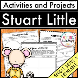 May include: Black and white printable worksheets for a book study of the children's novel "Stuart Little". The worksheets include activities such as identifying characters and quotes, sequencing main events, and writing about life as a mouse.