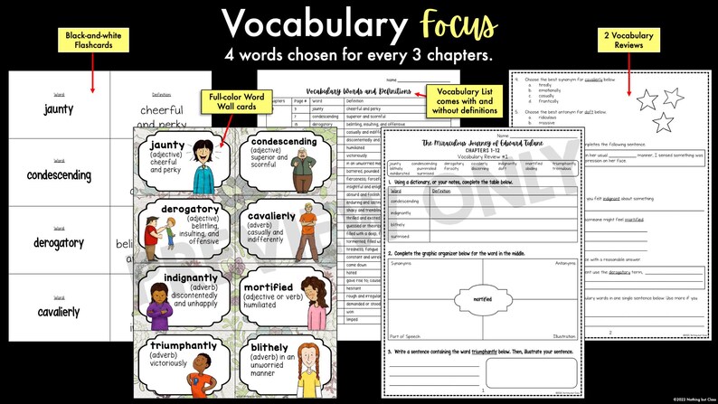 The Miraculous Journey of Edward Tulane | Comprehension and Vocabulary ...