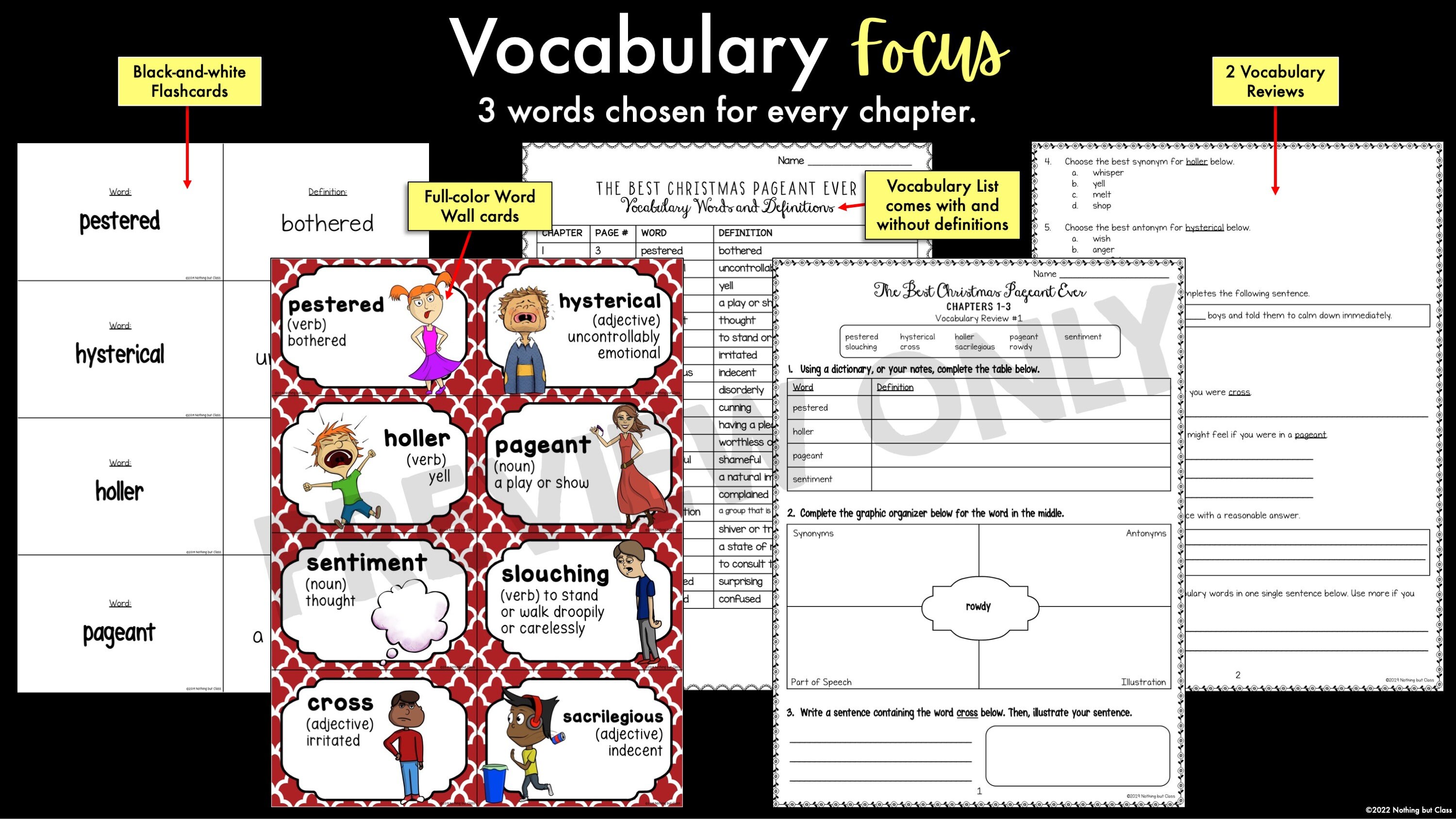 The Best Christmas Pageant Ever Novel Study Unit | Literature Guide ...