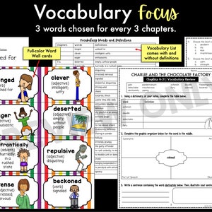 Charlie and the Chocolate Factory Novel Study Unit | Literature Guide ...