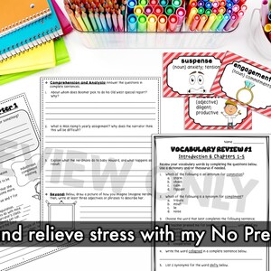 The Best School Year Ever | Comprehension and Vocabulary by Chapter ...