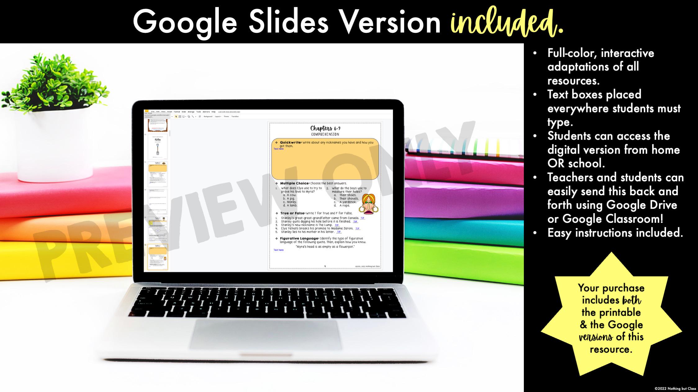 Holes | Comprehension and Vocabulary by Chapter | Guided Reading ...