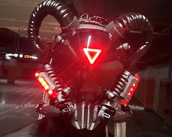 Cyberpunk Bull Mask | Rave Mask | Cyberpunk Helmet | Techear Mask | Masquerade Mask | Cyberpunk 2077 | Cyberpunk Cosplay Merch