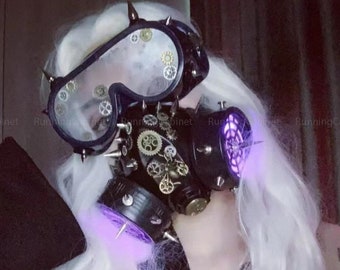 Steampunk Masks | Cyberpunk Masks | Rave Masks | Cosplay Masks | Masquerade Mask | Cyberpunk 2077 | Cyberpunk Cosplay Merchandise