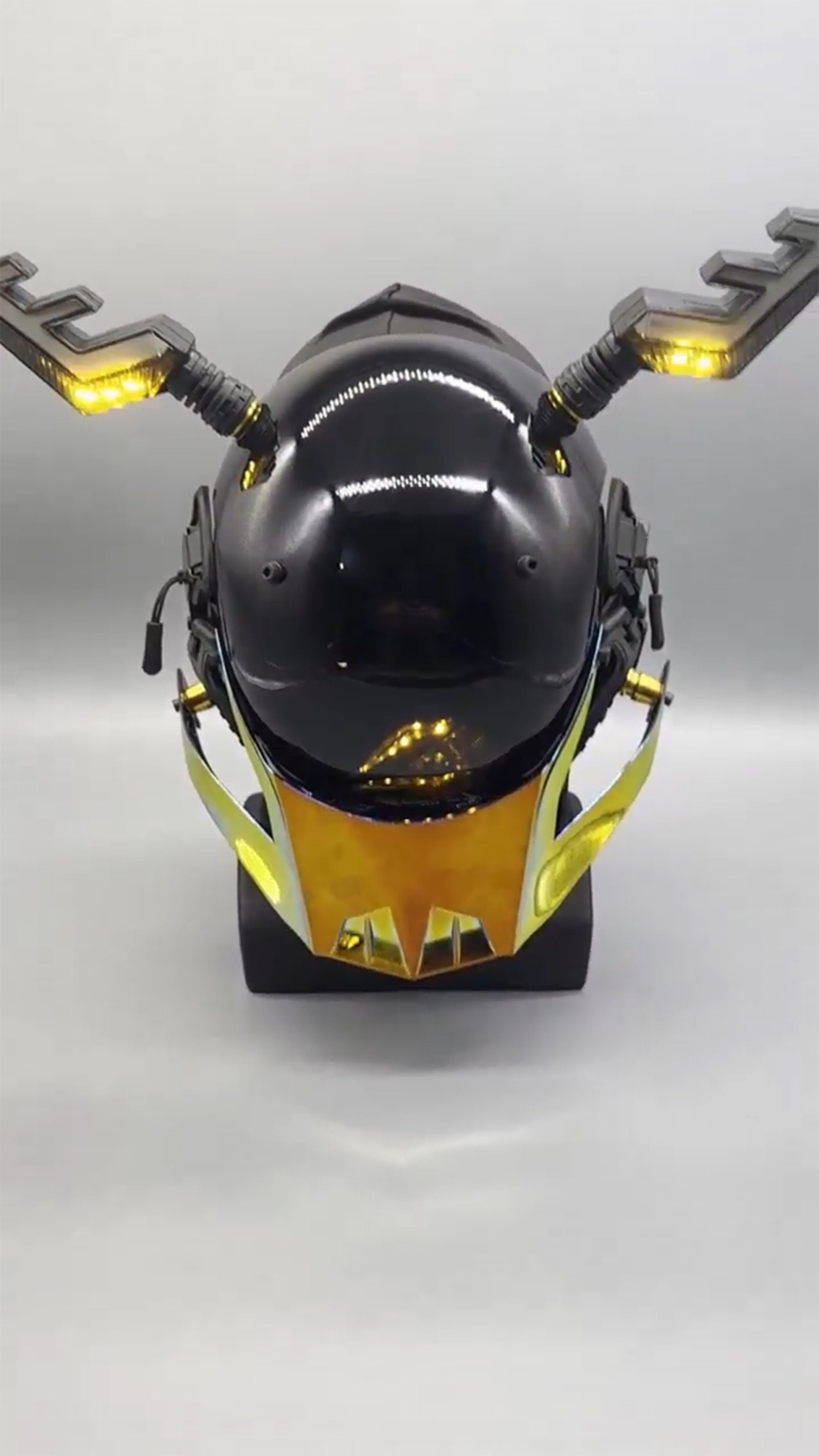 Cyberpunk Kirin Mask | Rave Mask | Masquerade Mask | Techwear Mask ...