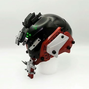 Cyberpunk Mask | Scarlet Warrior | Carnival Mask | Masquerade Mask | Techwear Mask | Cosplay Mask | Cyberpunk Helmet