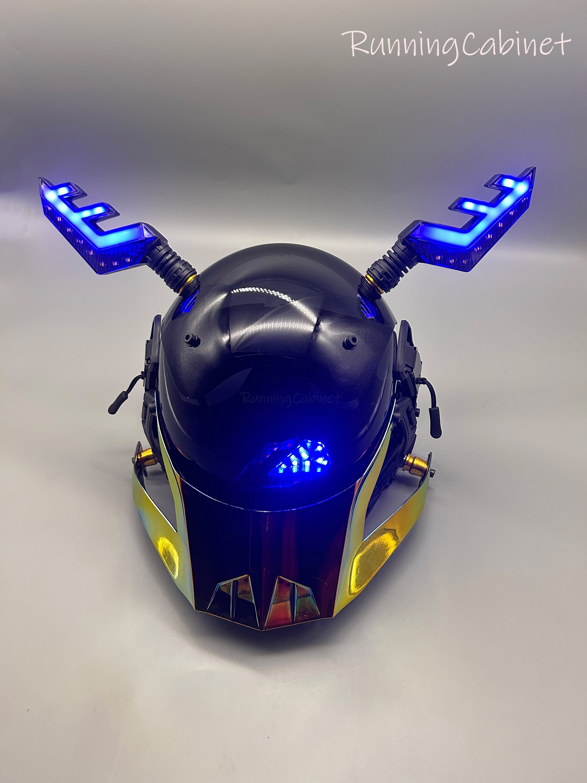 Cyberpunk Kirin Mask | Rave Mask | Masquerade Mask | Techwear Mask ...