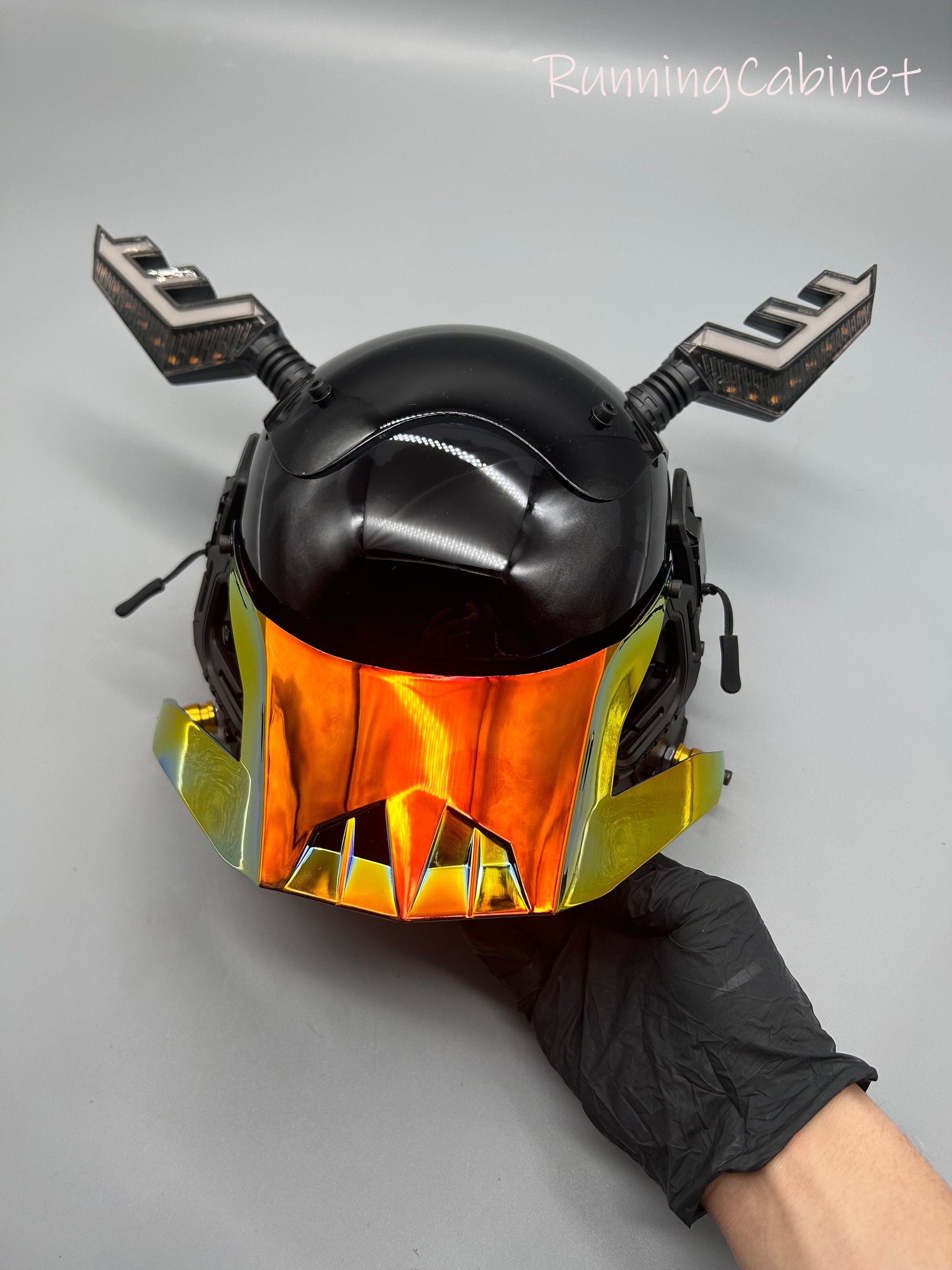Cyberpunk Kirin Mask | Rave Mask | Masquerade Mask | Techwear Mask ...