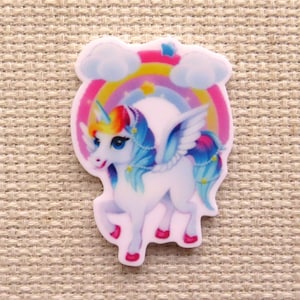 Rainbow Unicorn Pegasus Needle Minder, Cover Minder, Magnet