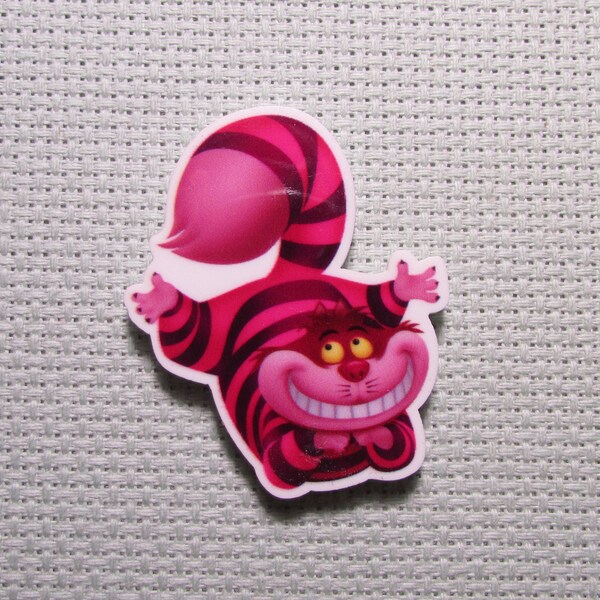 Grinning Cheshire Cat Needle Minder, Cover Minder, Magnet