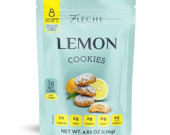 Sugar-Free Lemon Cookies – Gluten-Free, Dairy-Free, Low-Carb, Keto-Friendly | Flèche Healthy Treats