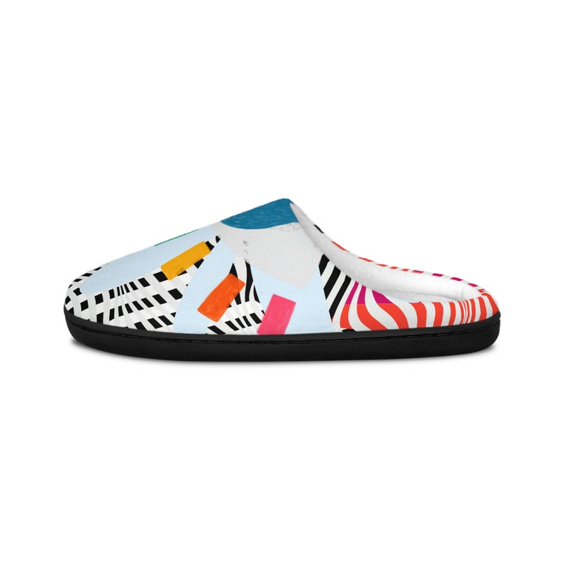 FLOWER POWER Men's Indoor Slippers Trippy Power Slides Not Yeezy image 4
