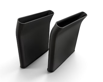 Deflectores de ventilación de aire acondicionado traseros debajo del asiento para Chevy Silverado y GMC Sierra 2014-2019 / 2 pulgadas más largos que otros deflectores de aire de una sola pieza