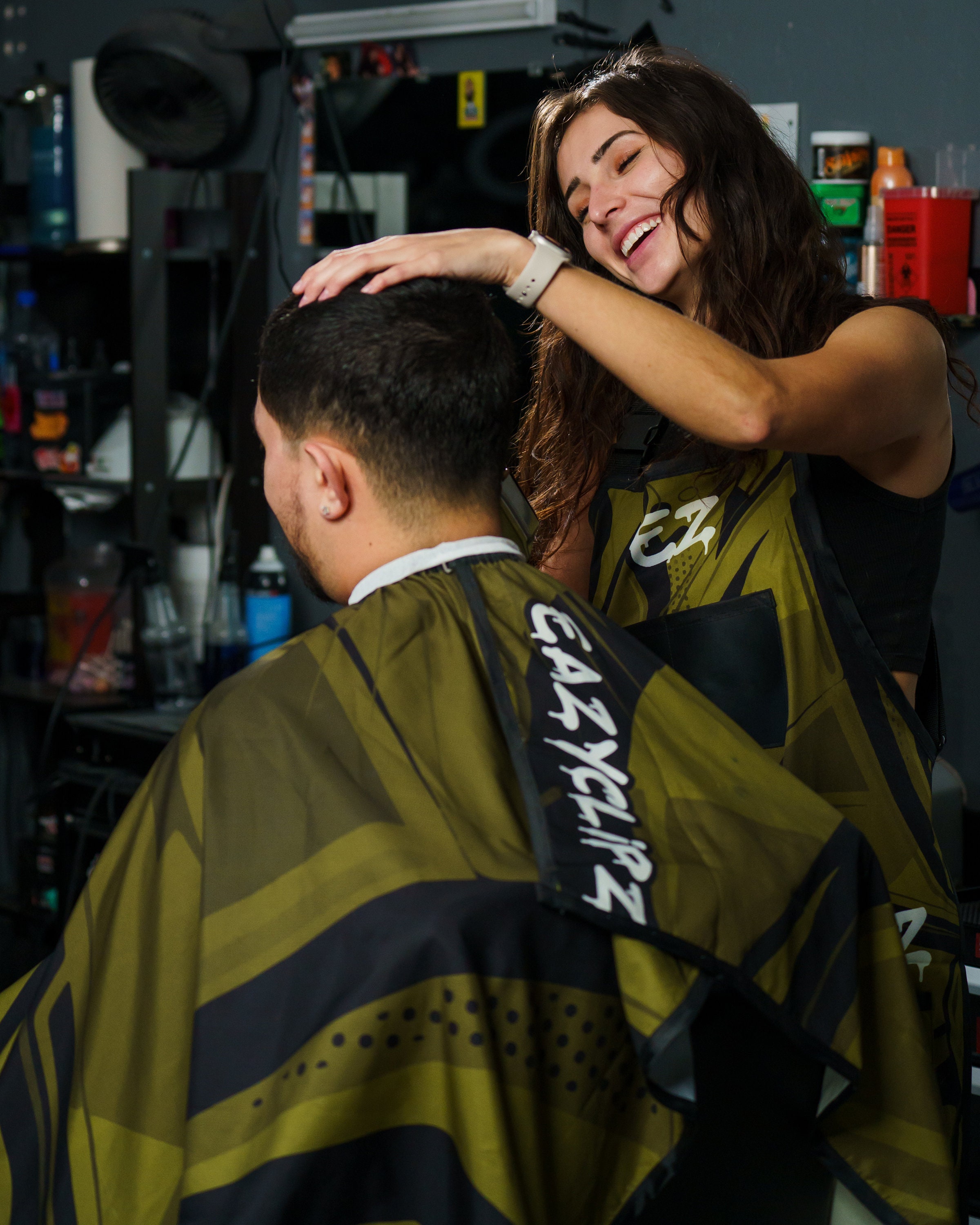 Louis Vuitton and Gucci barber cape I - Polite Barber Shop