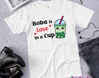 Te Amo Funny Boba Shirt Girlfriend Gift Boyfriend Gift Bubble - Etsy