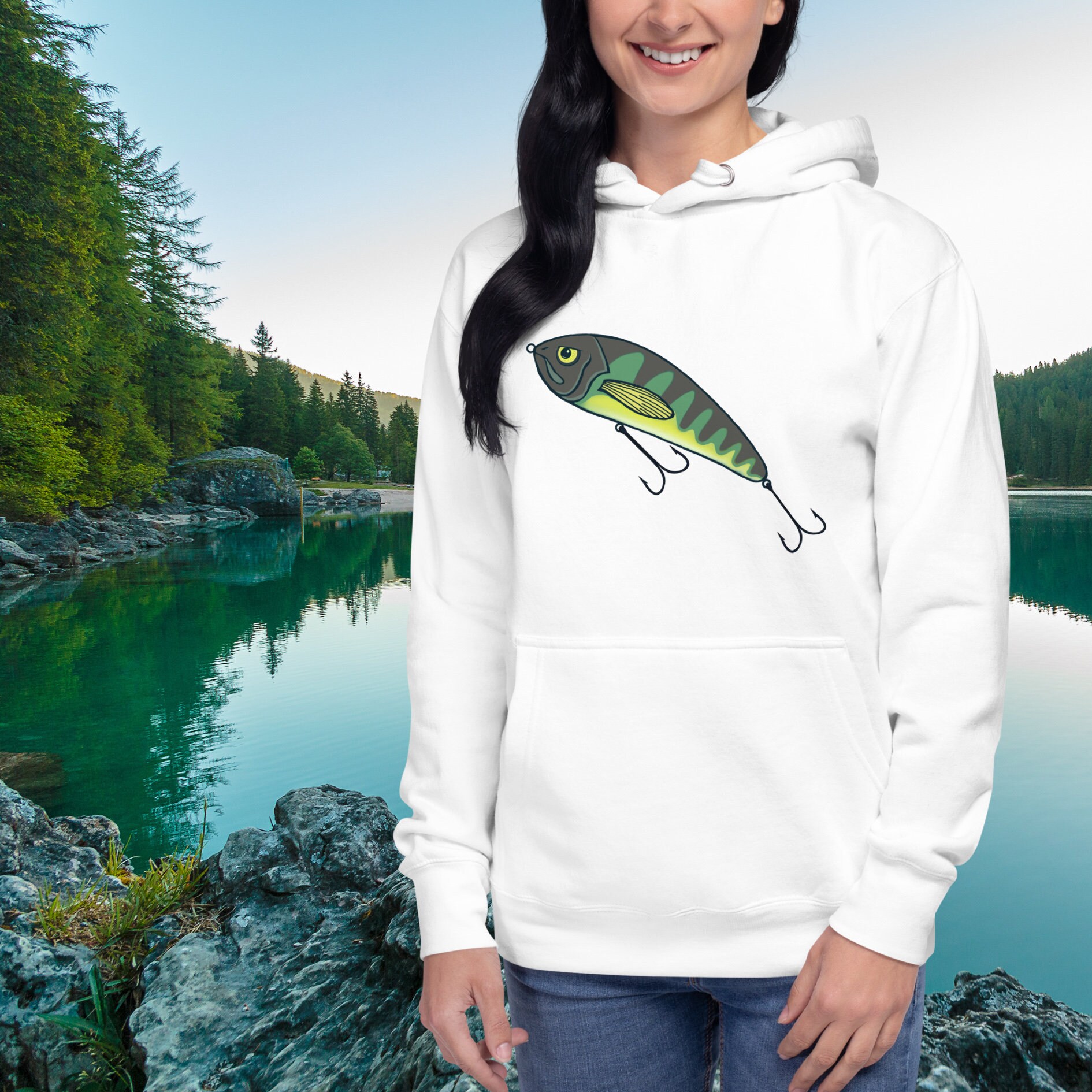 Jerk bait fishing sweater