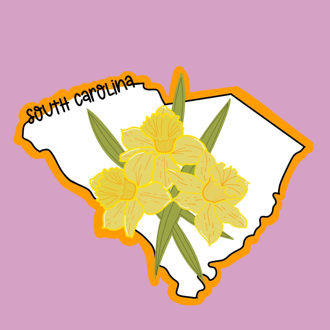 South Carolina State, Sticker and Decal, State Flower Sticker, Dogwood ...