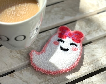 Decoración de Halloween para el hogar: adorables accesorios fantasmales hechos a mano, ideales como regalo para la inauguración de una casa o para la temporada de Halloween.