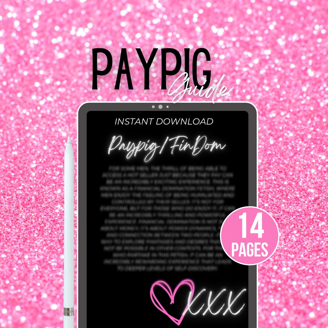 Paypig Guide Onlyfans Guide Bundle Onlyfans Niche Cash Slave Sugar Daddy Piggy Guide Etsy