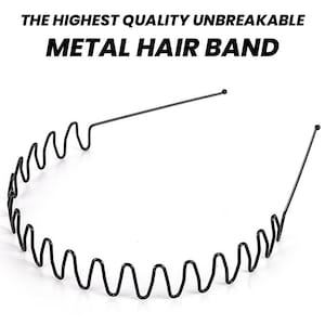 3x Premium Metal Hair Band