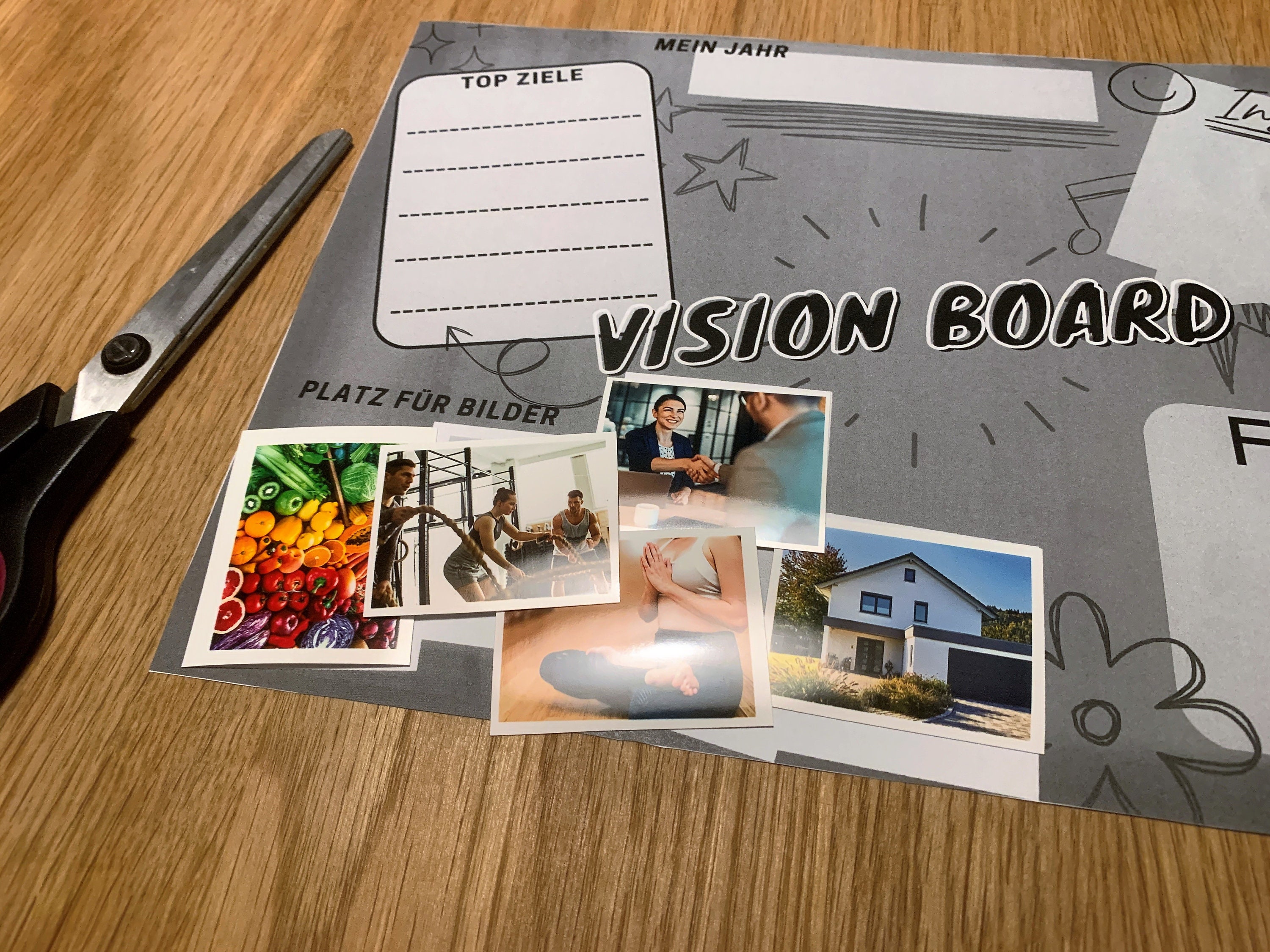 Vision Board Template PDF Instant Download - Etsy