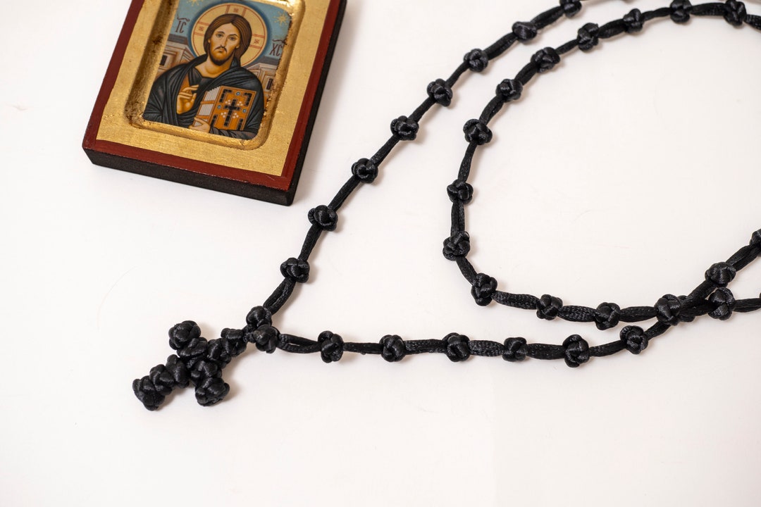 Monastic Authentic Rope 50 Knots With Cross Made by Knots, 50 Knots ...