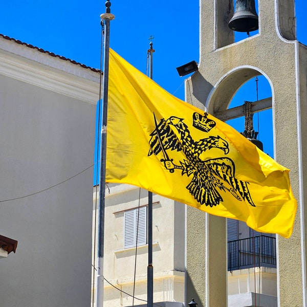 Flag of Byzantine Empire Byzantium Made from windproof canvas and printed with indelible colors to withstand all weather conditions 1 x 1.5m