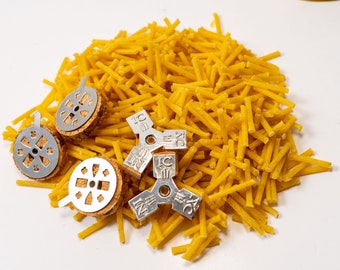 Candle Wicks  (90gr - 3.16oz Approx 780pcs) with gift 5 Cork Floats round and triangular.