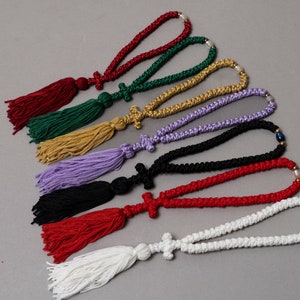 Prayer Rope 50 Knots Komboskini - Authentic Prayer Rope in Many Colors ...