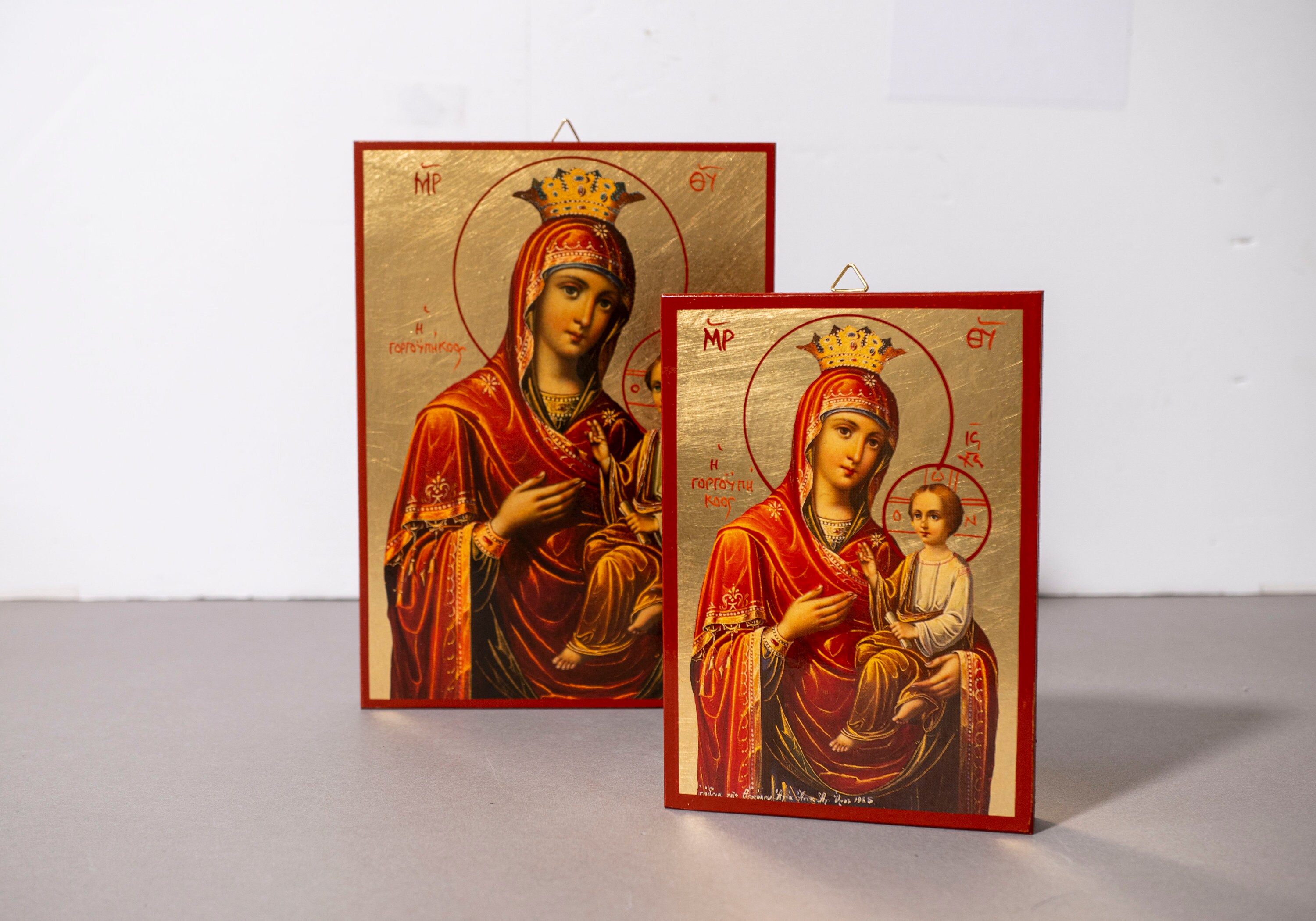 Handmade Greek Orthodox Icon With the Virgin Mary Gorgoepikoos ...