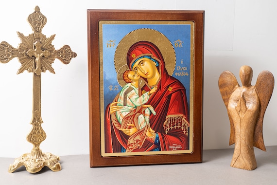 明治時代 ロシア正教会 イコン 聖母子像 キリスト教 聖母マリア イエス