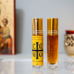 Mount Athos Myrrh Anointing Oil: Christian Prayer Roll-On
