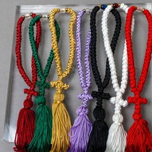 Prayer Rope 50 Knots Komboskini - Authentic Prayer Rope in Many Colors ...