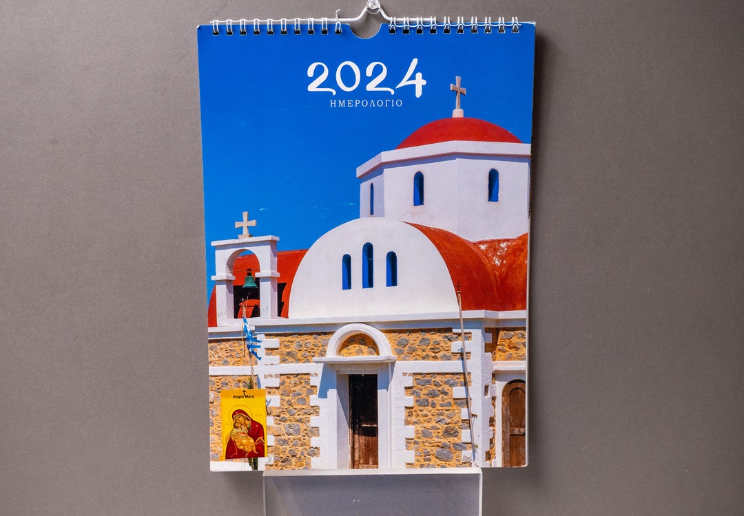 Greek Orthodox 2024 Christian Calendar With Photos of the Most