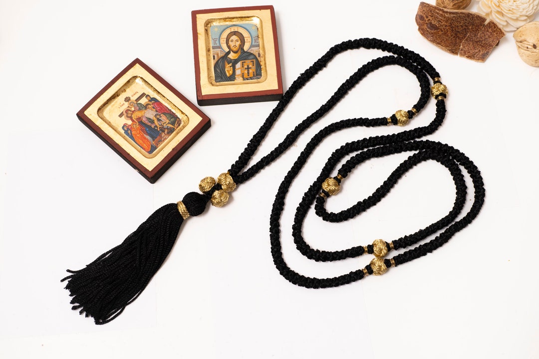 Original Athonite Christian Prayer Rope 300 Knots ,height: 92cm(36.2 ...