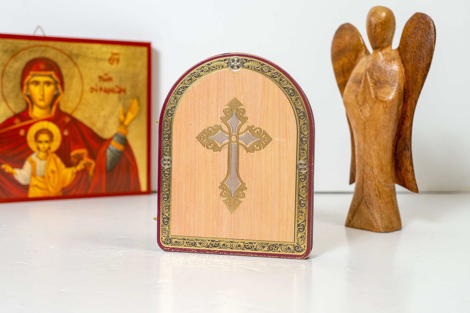 Greek Orthodox Icon Wooden Diptych of Jesus Christ and Theotokos - Etsy