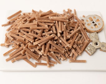 Bienenwachs-Kerzendochte (100% BIO, natürliches Wachs höchster Qualität) aus reinem Wachs (45 g, ca. 380 Stück) mit Geschenk 2 Korken rund und dreieckig