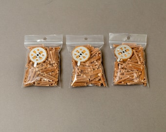 Wicks for Candle From BIO pure wax( brown) for Candles,Oil Vigil Lamps  Approx.100 - 110wicks in every bag