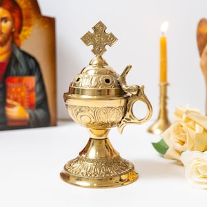 Home Censer Brass Carved .-Perfume burner - with handle and  free Gifts