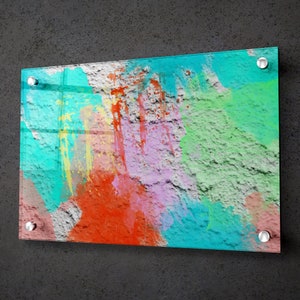 Acrylic Wall Art Abstract Colorful Paint  Wall Art Large Wall Decor  Modern Art Colorful Art Gifts Home Decor Wall Print