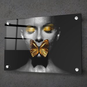 Acrylic Wall Art Glittering Portrait  Wall Art Large Wall Decor  Modern Wall Decor Art Gifts Home Decor Wall Prints
