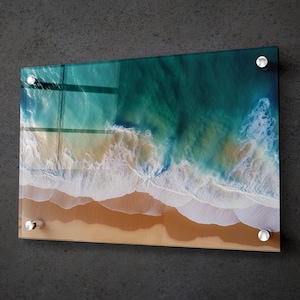 Acrylic Wall Art Beach Wave  Wall Art Water Large Wall Decor  Modern Wall Decor Art Gift Home Decor Wall Print Wall Art