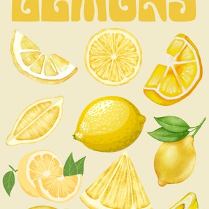 Lemons Digital Print