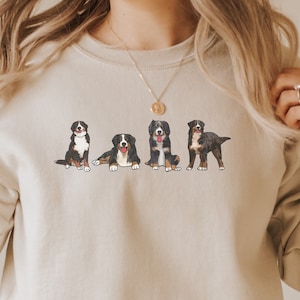 Bernese Mountain Dog Mom Sweatshirt, gift for Bernese dog owner, Berner lover gift, retro dog owner shirt, birthday Berner gift