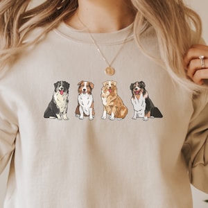 Australian Shepherd Dog Mom Sweatshirt, gift for Aussie dog owner, Australian Shepherd mama birthday gift, Aussie dog owner shirt