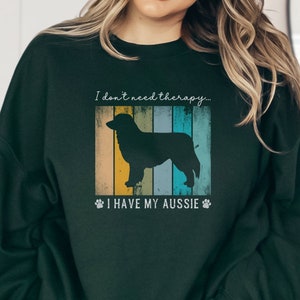 Sweat-shirt drôle de maman de berger australien, cadeau pour le propriétaire de chien australien, cadeau d&#39;anniversaire de maman de berger australien, chemise de propriétaire de chien australien