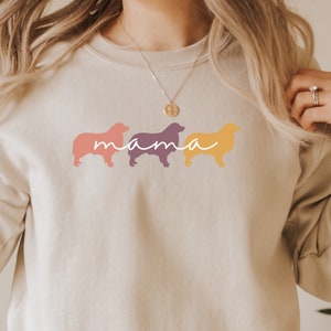 Cute Australian Shepherd Mom Sweatshirt, gift for Aussie dog owner, Australian Shepherd mama birthday gift, Aussie dog owner shirt
